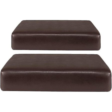 2x Anti- PU Läder Soffa Säte Kudde Överdrag Ersättning 1 Sits