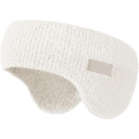 ING Unimaski, Melua vaimentavat kuulosuojaimet, Unimaski, Paksut neulotut kuulosuojaimet, Sopivat pyöräilyyn ja nukkumiseen, Valkoinen