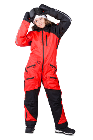 Anzug Raven Boondocker Kinder Rot/Schwarz M