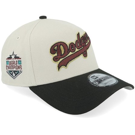 New Era - MLB Beige adjustable Czapka Z Daszkiem - Hatstore Exclusive x Los Angeles Dodgers 9FORTY Stone Black A-Frame Adjustable @ Hatstore