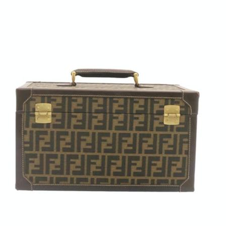 Fendi Vintage, Pre-owned Canvas Handbag Bruin, Dames, Maat:ONE Size