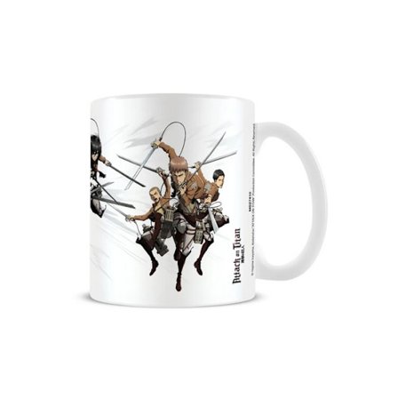 Attack on Titan Mug En Storlek Vit