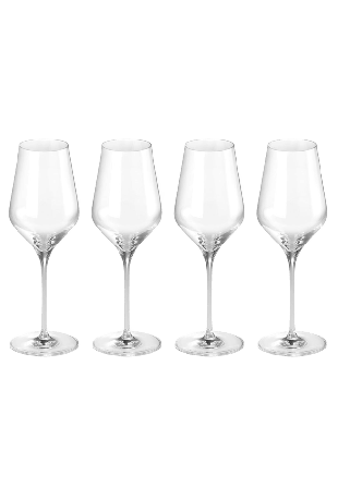 Le Creuset Set Med 4 Vitvinsglas Glas Unisex Transparant 0,4L