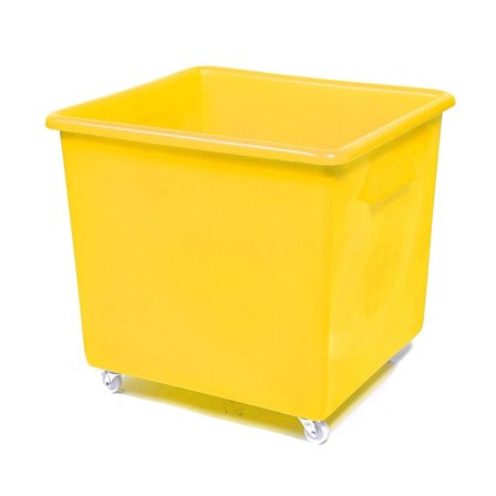 Bottle skip, 620x670x615 mm, 185 L, yellow