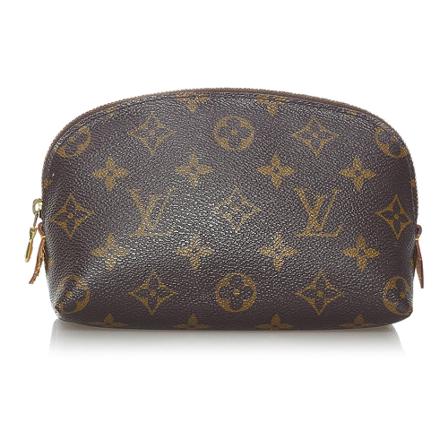 Louis Vuitton Vintage Pre-owned Monogram Cosmetic Pouch Canvas Brun, Dame Vintage Accessories, Størrelse: ONE Size
