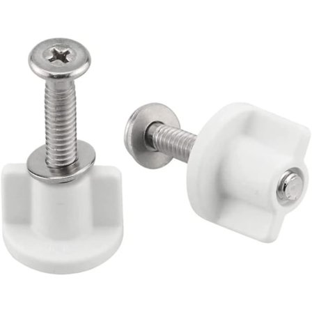 WC-istuimen saranaruuvi, liukumaton WC-kannen mutteri, ruosteenestoinen WC-istuimen pultti, WC-kansi, 2 kpl