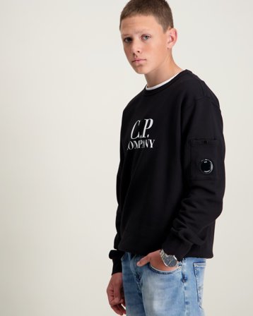 C.P. Company SWEATSHIRT Svart Genser Gutt - Kids Brand Store