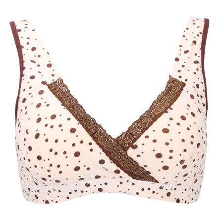 Dame Bomuld Gravid Amme BH Sove BH Kaffe XL