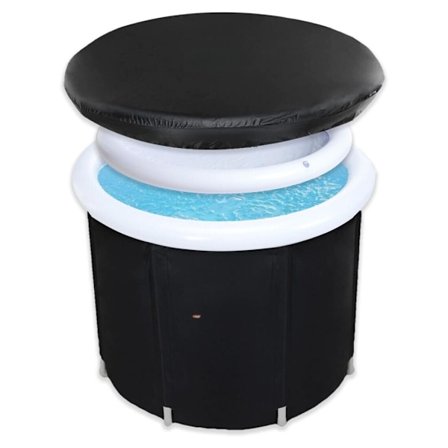 Isbad - Deluxe Ice Nordic Isbadkar- Bärbar - Svart