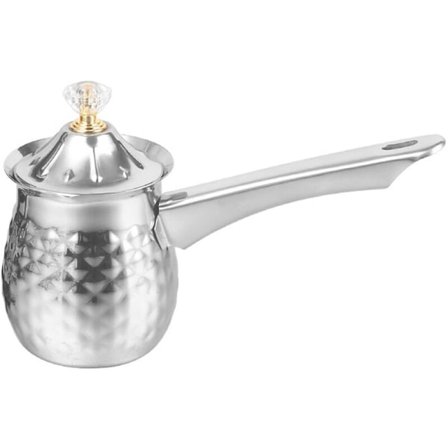 Kobber tyrkisk kaffemaskine, te-kaffemaskine, mælkevarmer, varm chokolade, smørgryde 600 ml sølv