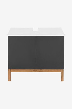 Loft24 - Pesuallaskaappi Mirza 2 ovinen - Valkoinen - Kylpyhuoneen kalusteet - - Homeroom