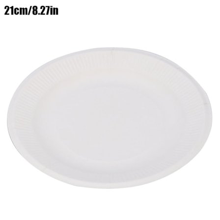 30 stk engangs runde papirplater tallerkner DIY håndverk barn tegning pedagogiske leker 8 tommer