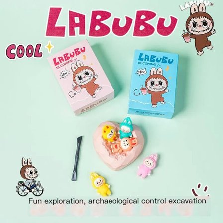 10 stycken Monster Arkeologisk Utgrävningsleksaker Kreativa Handgjorda Pusselleksaker, Monster Fan-present (Inkluderar Utgrävning)