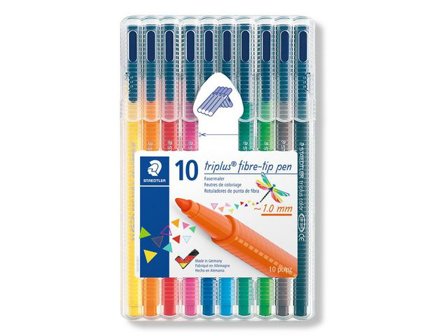 STAEDTLER Fineliner Triplus Color 10/fp - Lyreco - Kontorsmaterial - Pennor - Finelinerpennor