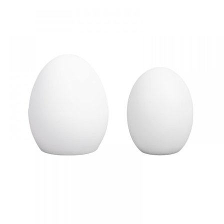 Egg-formet nattlys påske fjernkontrollversjon 16 lys 4 fargeendringsmodus (75 * 90mm silikon egglampe (knappbatteri)