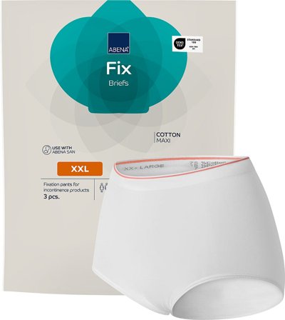 Abena Fikseringstrusse Hvid U/Ben 1 stk. XXL, Medicin & Pleje, Inkontinens, Inkontinens Kvinder