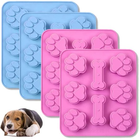 Molds, hundtassar och molds, form, gelé, kakor, choklad, molds, mikrovågsugn, frys, diskmaskinsäker, rosa och B