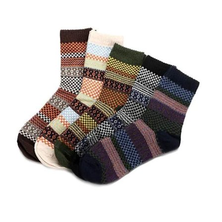 5 par termiska ullstrumpor