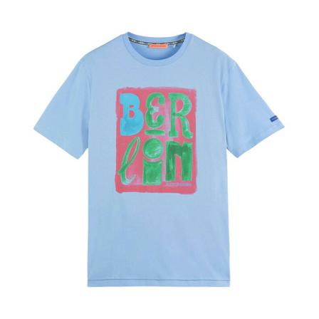 Scotch & Soda T-Shirt , Blauw , Heren , Maat: S