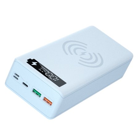 5W/10W trådløs opladningsboks uden batteri Aftagelig QC3.0 PD LCD-skærm gør det selv 16x18650 batteri til etui Power Bank fo