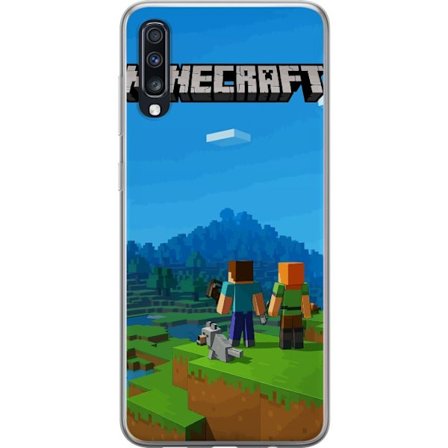 Kompatibelt Mobildeksel til Samsung Samsung Galaxy A70 Minecraft Key Art