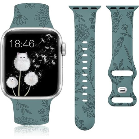 /EA/Graverade silikonarmband för Fitbit Versa 4/Sense 2/Versa 3/Sense