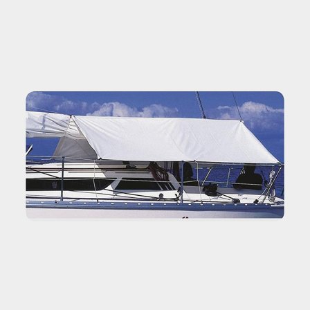 Sittbrunnstak vit PVC 260 x 230 cm