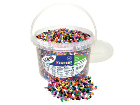 PLAYBOX Rörpärlor färgmix 20 000/fp - Lyreco - Skola och förskola > Hobbymaterial > Nabbipärlor - Rörpärlor