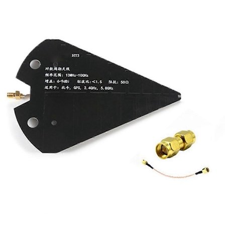 HT5 Log Periodinen Antenni 1.3-10GHz Laajakaistainen Suuntaava Antenni Korkea Vahvistus 6-9dBi 50 VHF UHF SHF Beidou GPS:lle