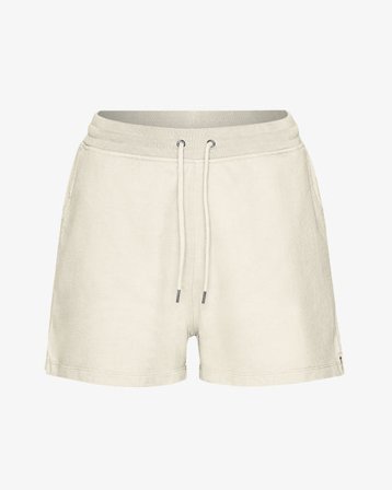 Women Organic Sweatshorts - Ivory White