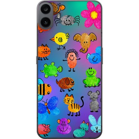 Yhteensopiva Puhelinkuori Nothing CMF Phone 1 Little Scribble Friends