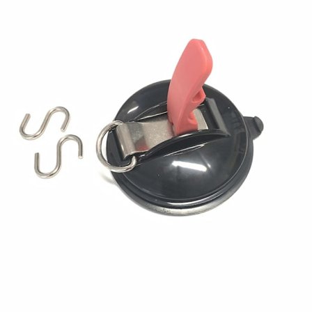 4 stk. sugekopanker med fastgørelseskrog, 8 S-formede kroge, markisesugekop fastgørelseskrog til bilsidetelte camping tarp tilbehør