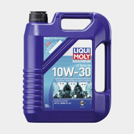 Semi-synthetic oil for 4-stroke inboard & outboard engines Liqui Moly Marine 4T Motor Oil 10W-30, for petrol engines, API SM & NMMA FC-W, 5 litres