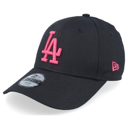 New Era - MLB Svart adjustable Keps - Kids Los Angeles Dodgers League Essential 9FORTY Black Adjustable @ Hatstore