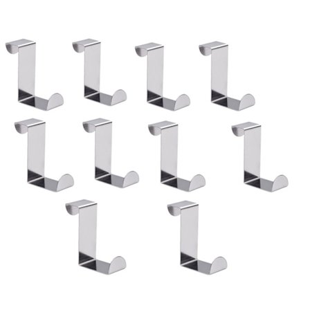 Disktrasahållare, liten dörrkrok i rostfritt stål, silver[PL]