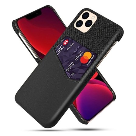 Bofink iPhone 12 Mini skal med korthållare - Svart