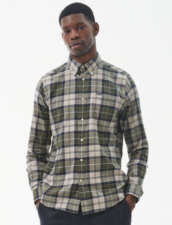 Barbour Barbour Fortrose Tailored Tartan Shirt - Khaki green - XL