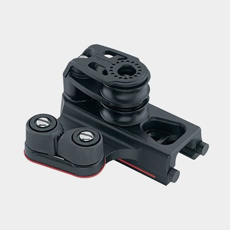Harken 27mm End Control - Double Sheave, Cam Cleat, Set of 2 (1633)