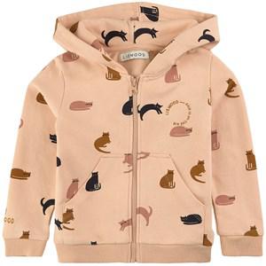 Liewood Miauw/Apple Blossom Mix Baldur Hoodie 122 cm - Jumpers and knitwear - 122 cm - Cream