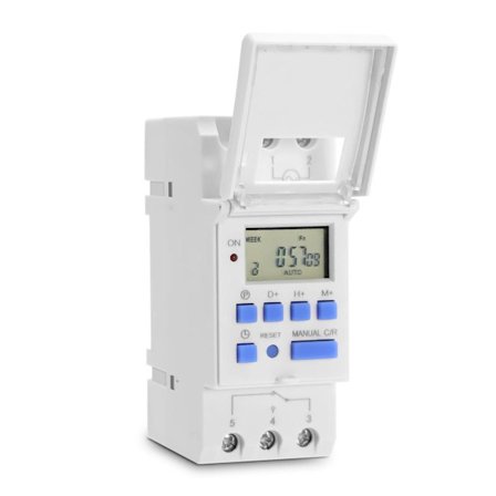 LCD-näyttöinen ajastin, 220°C, 15A, viikoittainen, ohjelmoitava rele, katuvalaistukseen ja kodinkoneisiin.