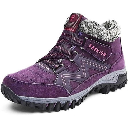 Vintervarma Villi Läder Platform Mode Höga Stövlar för Dam