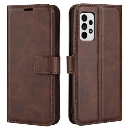 Lompakko Nahkakotelo For Samsung Galaxy A33 5G - Ruskea Brown