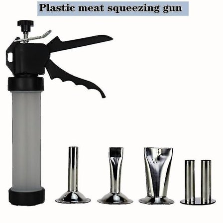 Jerky Maker Pistol med 4 rustfrie ståldyser Hwy