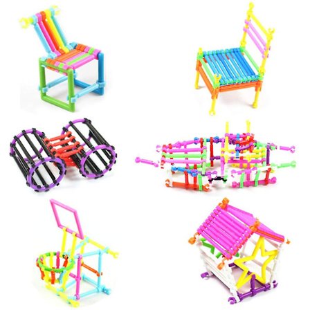 420 stk. Børnebyggesæt med Byggeklodser