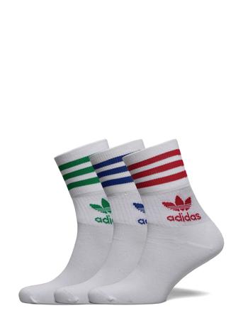 Mid Cut Crew Socks 3 Pairs Underwear Socks Regular Socks Vit Adidas Originals