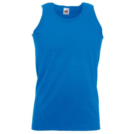 Fruit Of The Loom Herr Athletic Sleeveless Vest / Tank Top L Ro Royal L