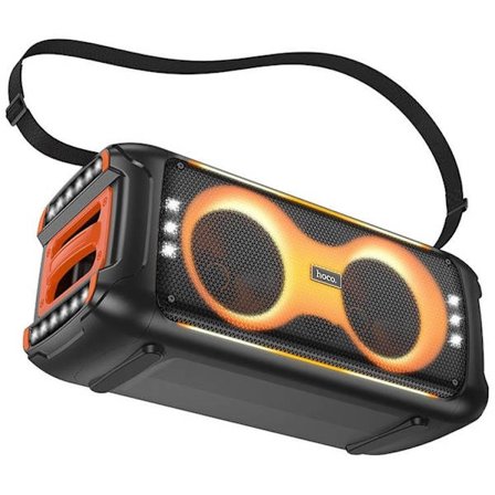 Hoco Trådløs Højttaler med 2xTrådløse Mikrofoner LED 60W (Karaoke Set) HA9