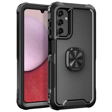 SKALO Samsung A54 5G Armor Hybridi metallirengas kuori - Musta Black