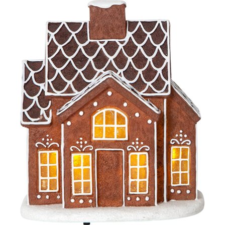Star Trading - Dekorasjonsfigur 992-40-1 Pepparkakshus Brun