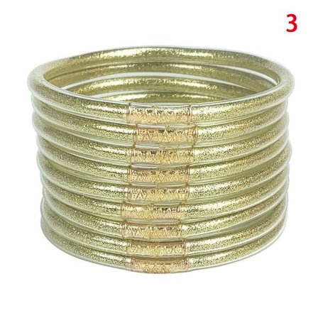 9 stk/sæt armbånd sæt silikone armbånd 3 3